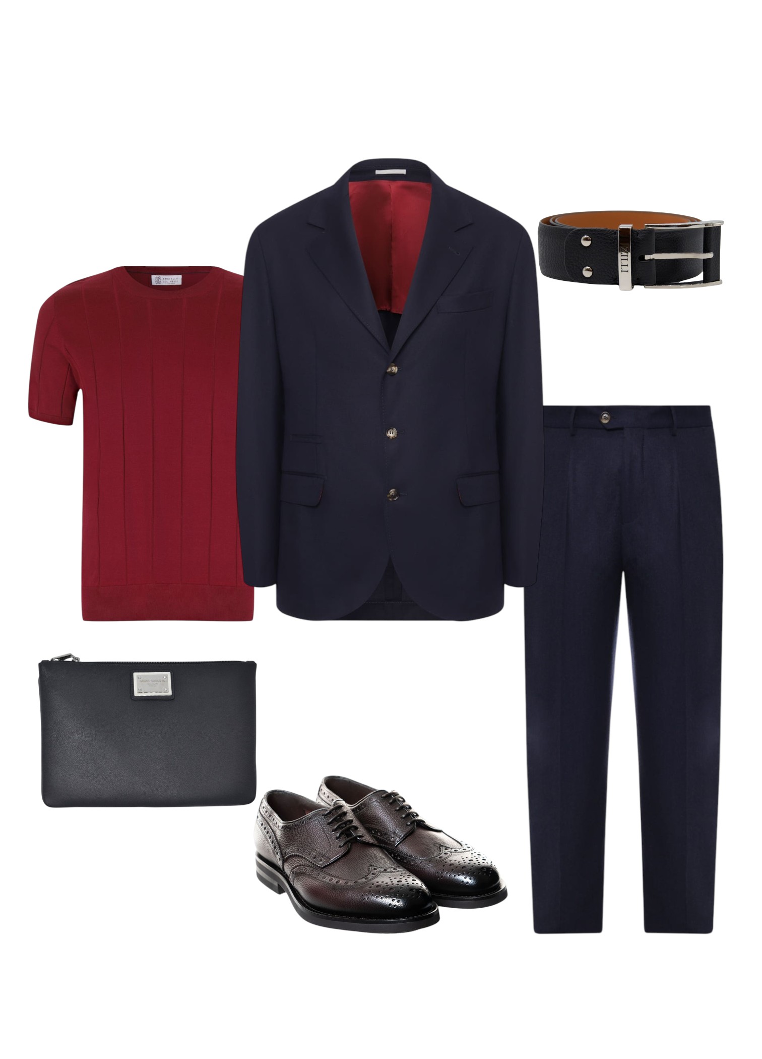 Мужской образ
Brunello Cucinelli, Santoni